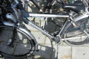 Beeld bij Vermaardste fietsers van het Binnenhof