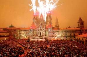 Beeld bij Santiago de Compostela: De grote feestdagen van Santiago