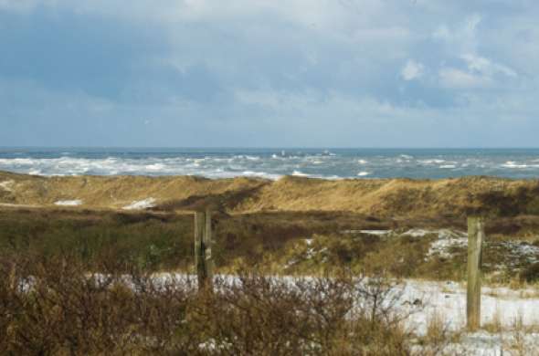 Beeld bij Over de kop van Voorne