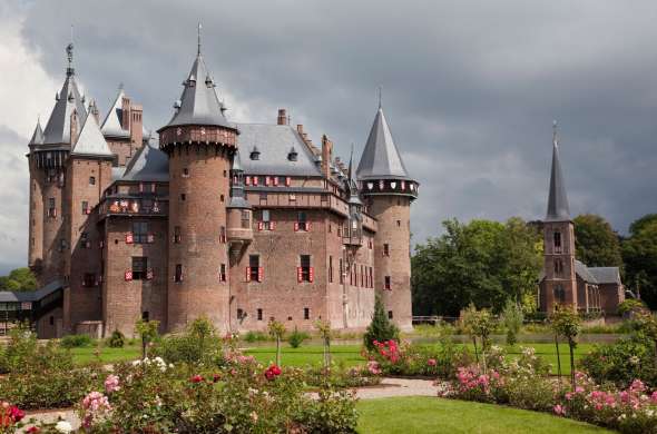 Beeld bij Centrum van Utrecht en Kasteel de Haar