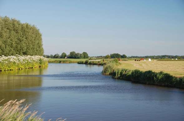 Beeld bij De Linde: de natuurlijke grens tussen Friesland en Overijssel