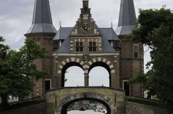 Beeld bij De vroegere hoofdstad van Friesland