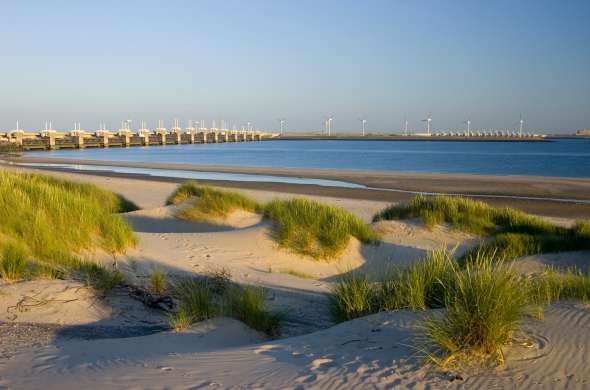 Beeld bij Nationaal Park Oosterschelde en Neeltje Jans