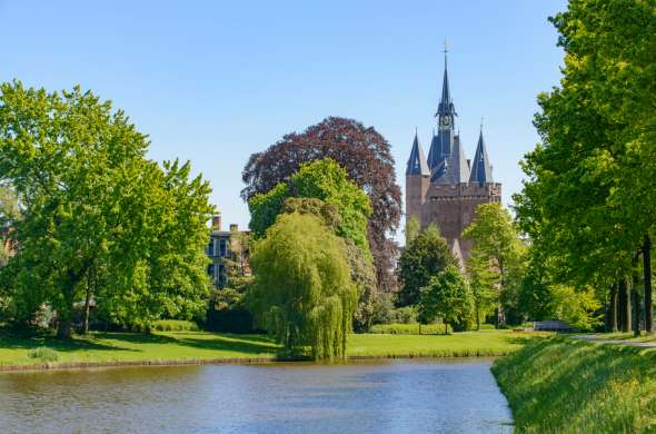 Beeld bij Het ‘vestingpark’ van Zwolle