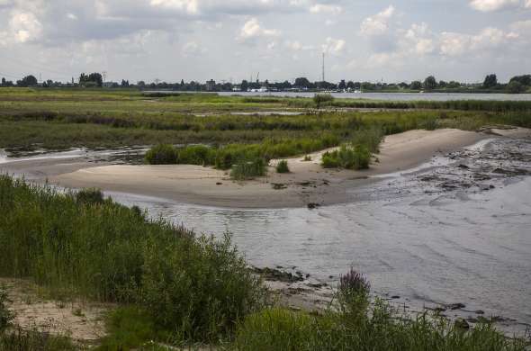 Beeld bij De Nieuwe Hollandse Waterlinie langs de Lek