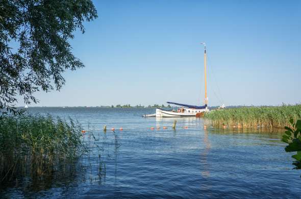 Beeld bij De Fluezen en Sleattemer Mar