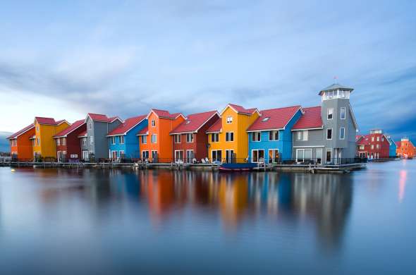 Beeld bij De moderne architectuur van Groningen