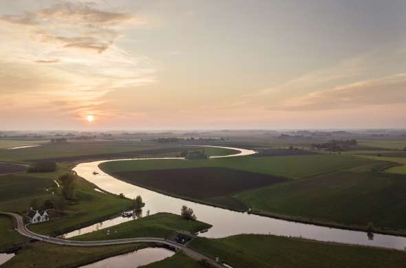 Beeld bij Waterlopen in Groningen