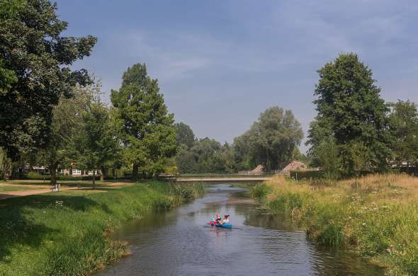 Beeld bij De Reusel en de Raamsloop