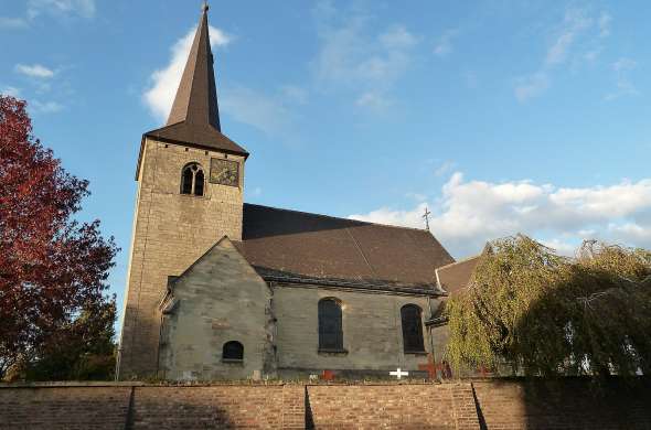 Beeld bij Sint Geertruid en Sint Gerlach