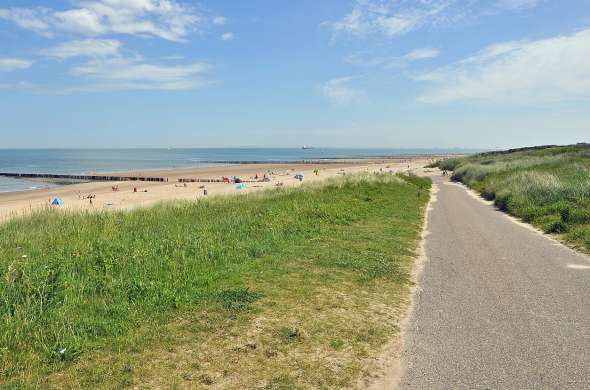 Beeld bij De start van de LF Kustroute
